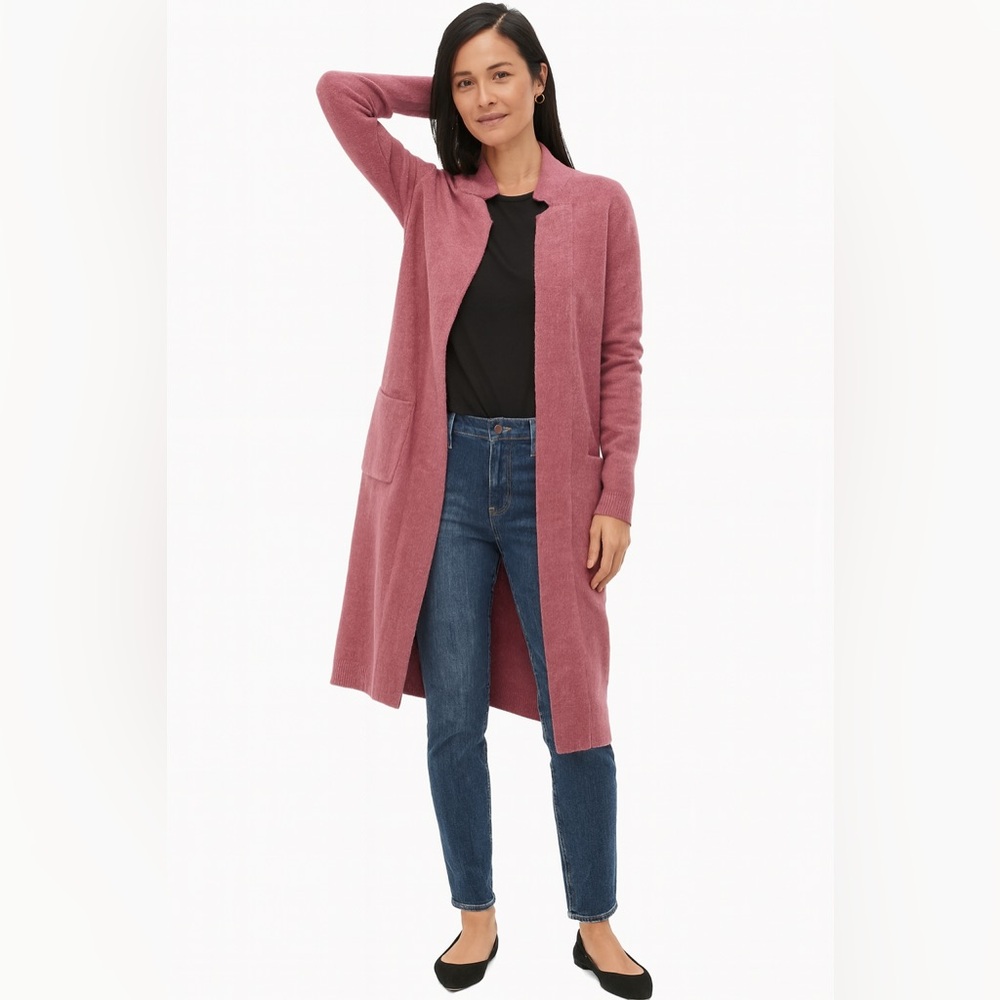 Express Pink Long Cardigan Sweater